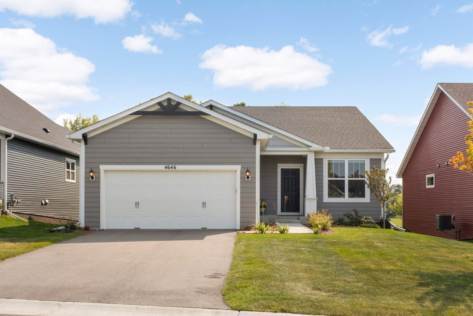 Front exterior of 4646 Benjamin Place in Woodbury, Minnesota